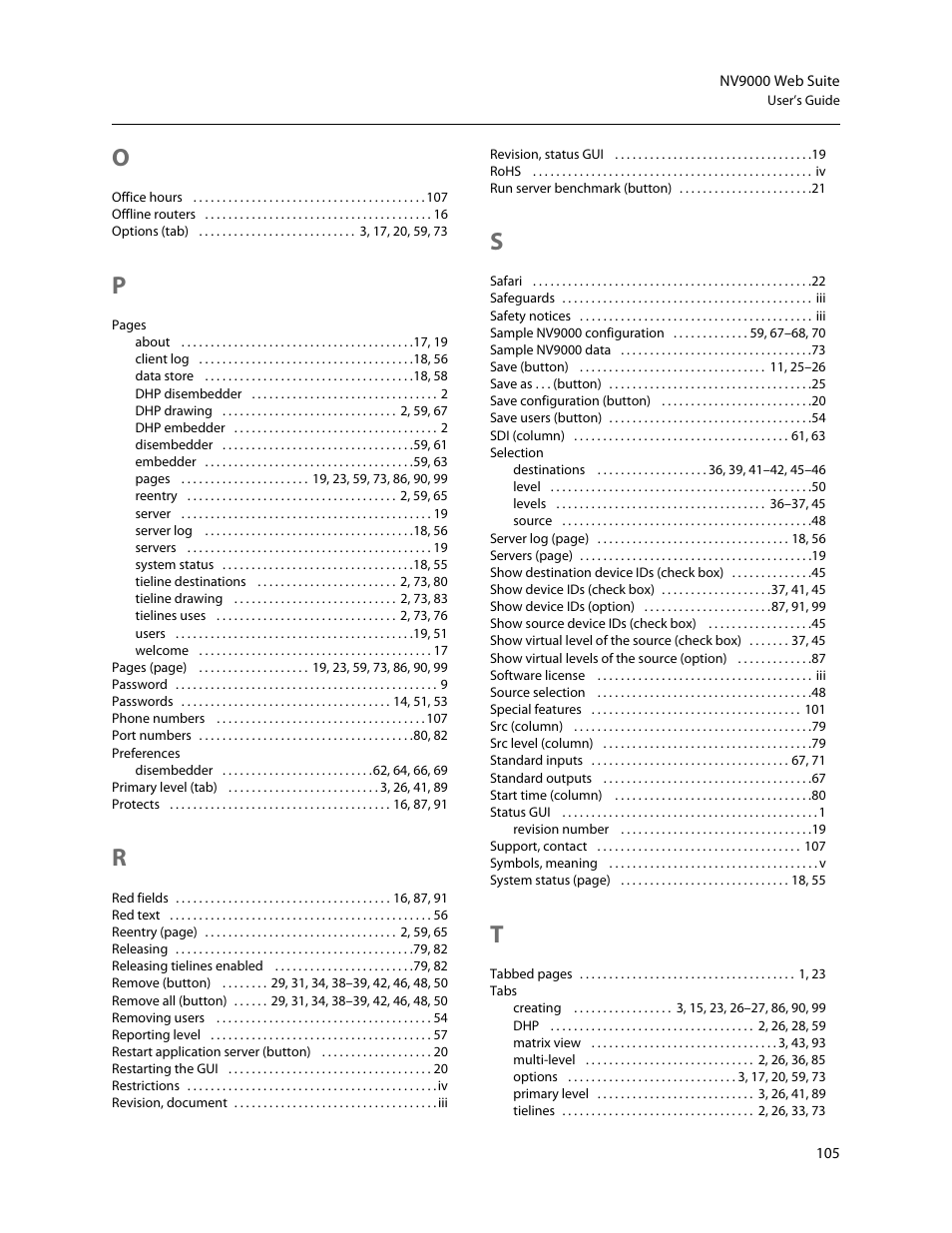 Grass Valley NV9000 Web Suite v.1.2 User Manual | Page 115 / 118