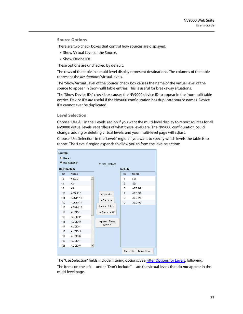 Grass Valley NV9000 Web Suite v.1.2 User Manual | Page 47 / 118