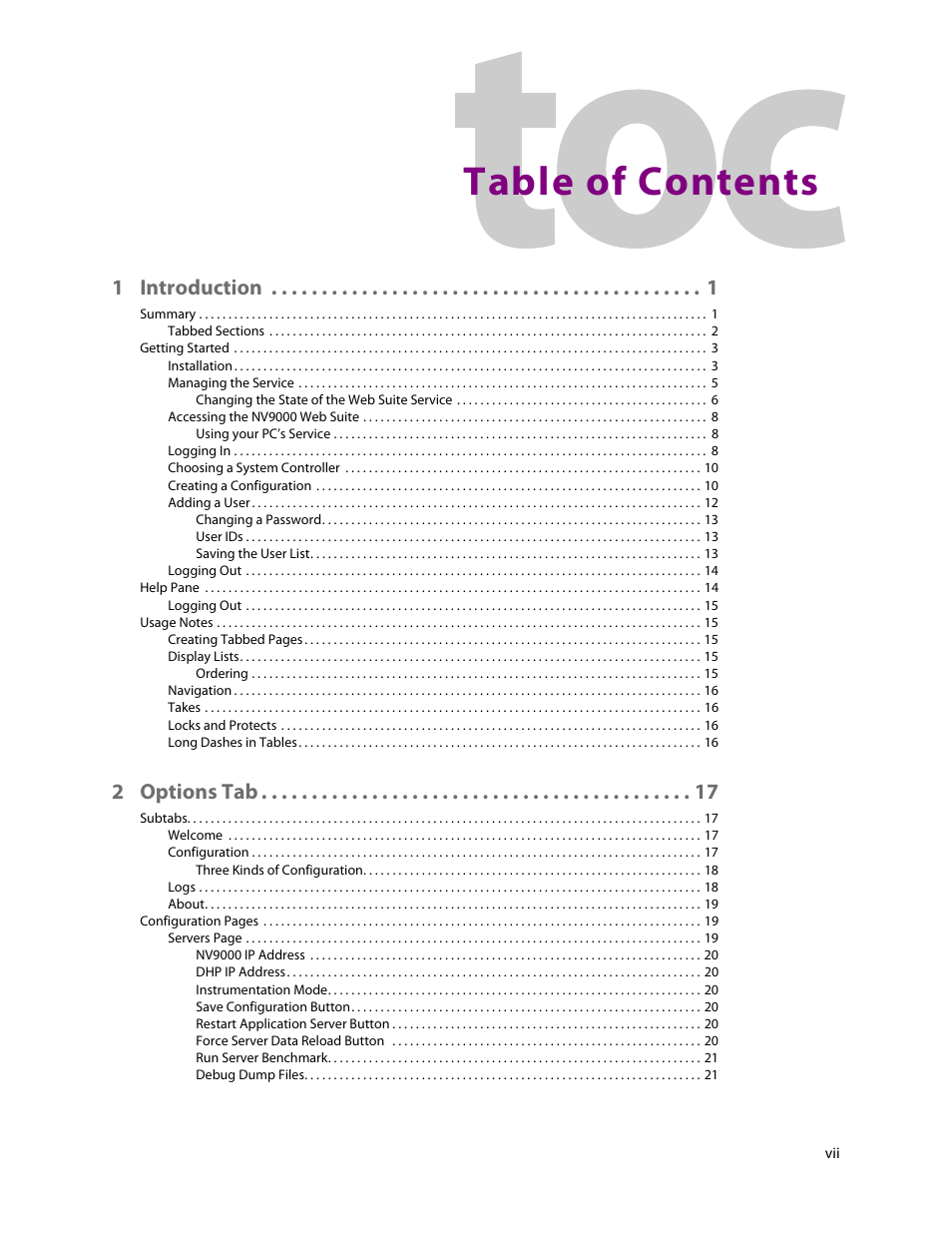 Grass Valley NV9000 Web Suite v.1.2 User Manual | Page 7 / 118