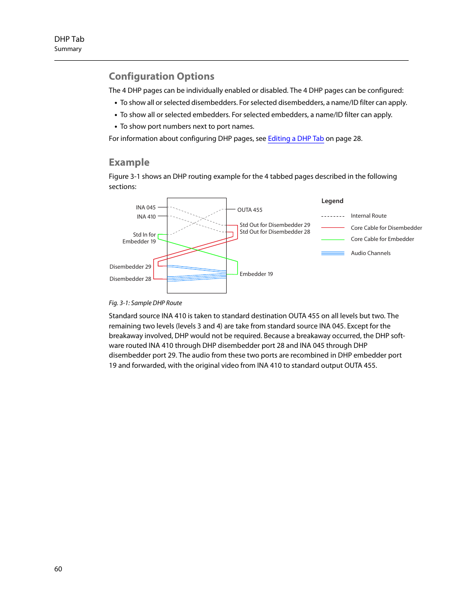 Configuration options, Example, Configuration options example | Grass Valley NV9000 Web Suite v.1.2 User Manual | Page 70 / 118