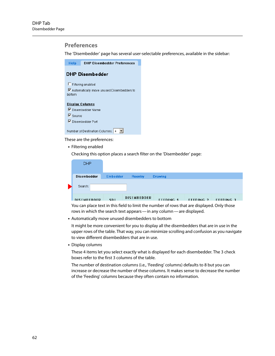 Preferences | Grass Valley NV9000 Web Suite v.1.2 User Manual | Page 72 / 118