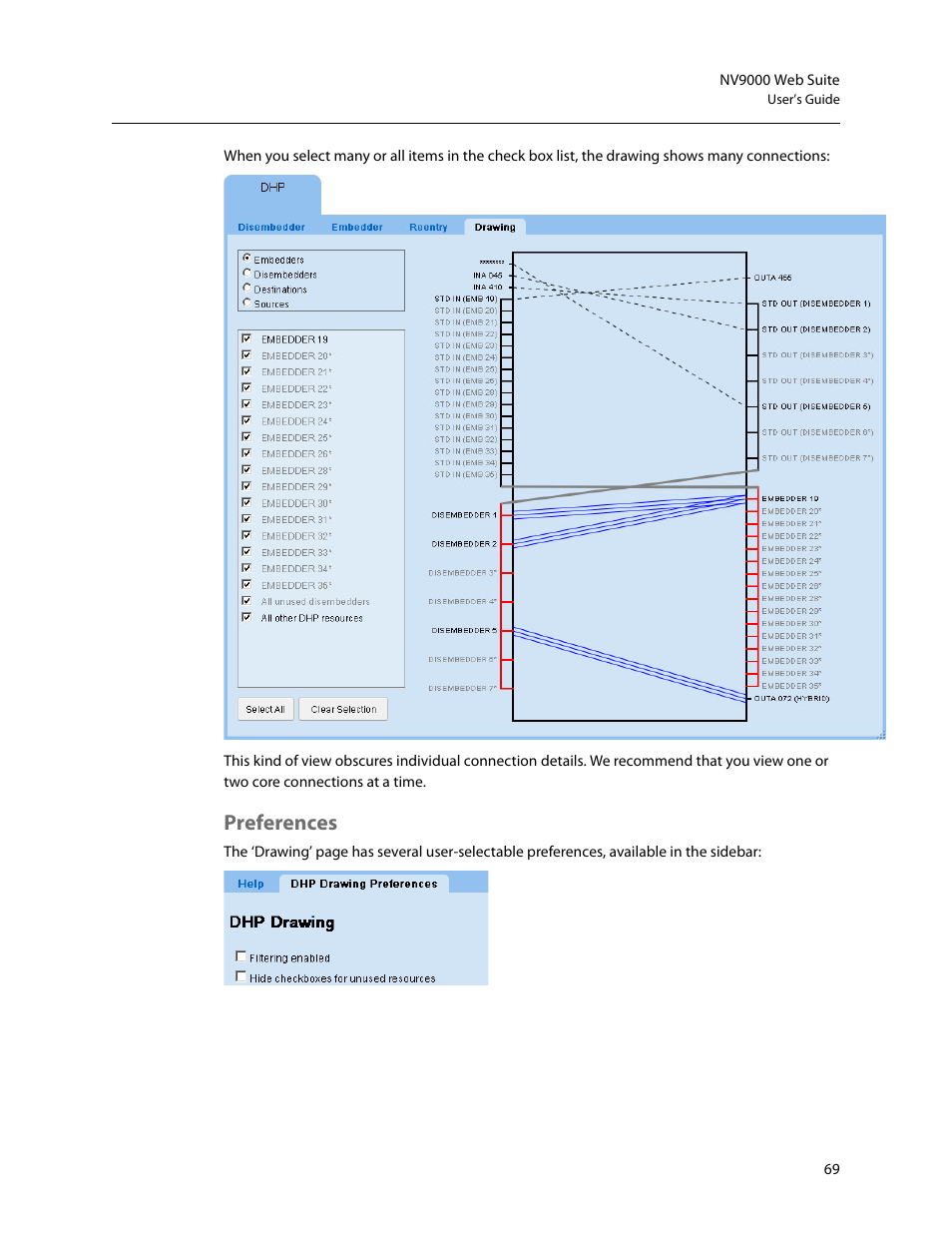 Preferences | Grass Valley NV9000 Web Suite v.1.2 User Manual | Page 79 / 118