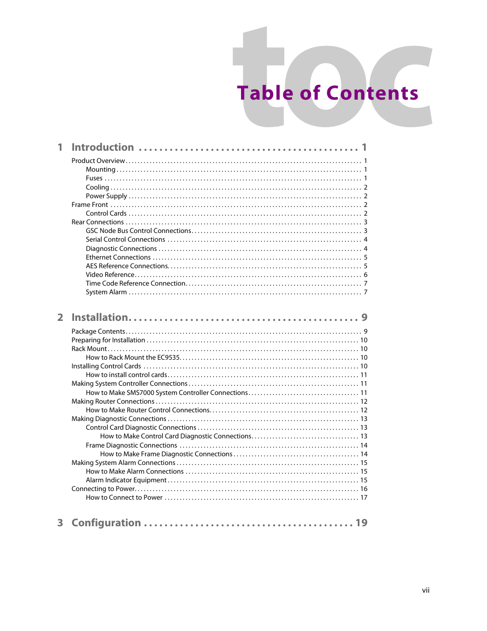 Grass Valley EC9535 v.1.1 User Manual | Page 7 / 44