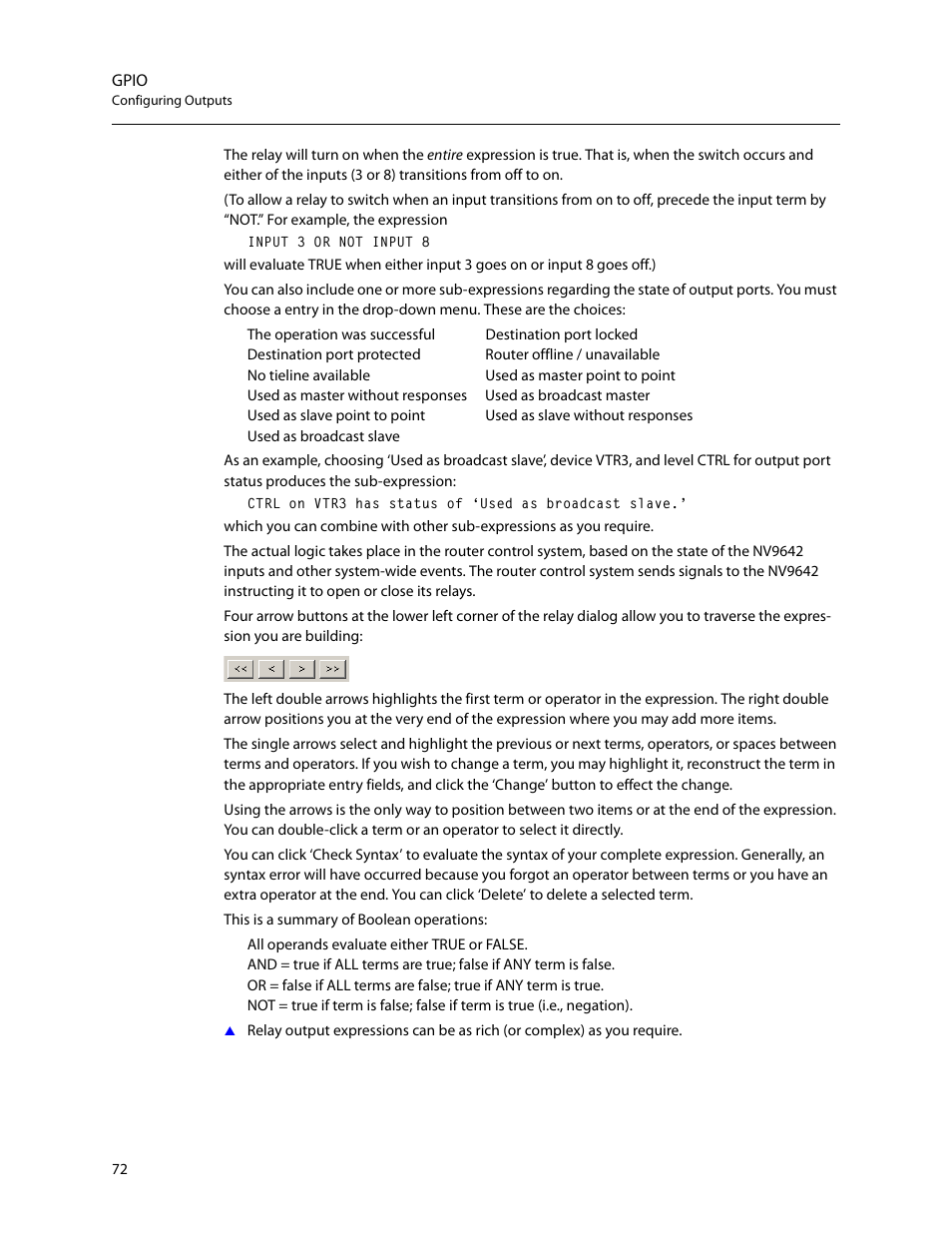 Grass Valley NV9642 v.1.2 User Manual | Page 82 / 106