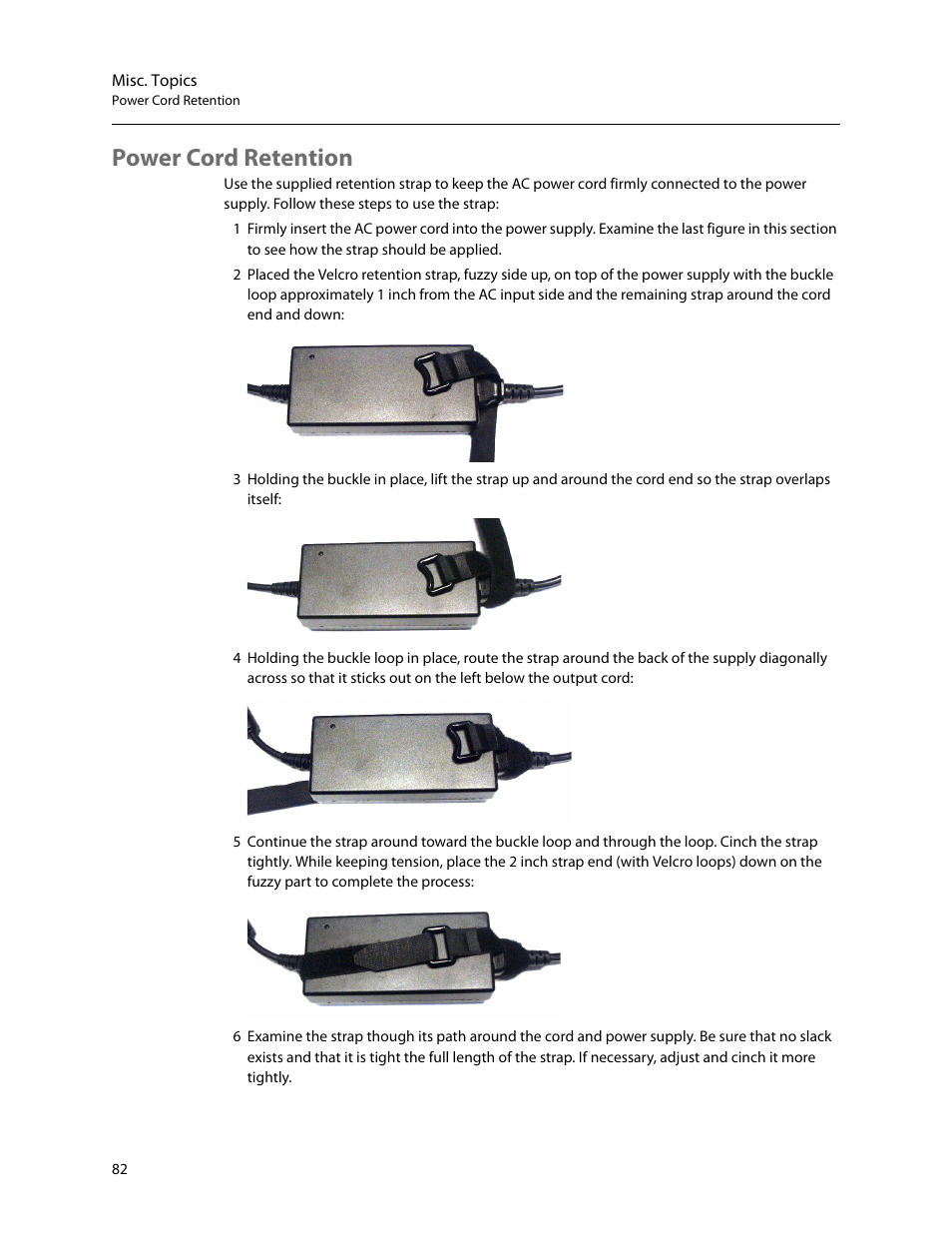 Power cord retention | Grass Valley NV9642 v.1.2 User Manual | Page 92 / 106