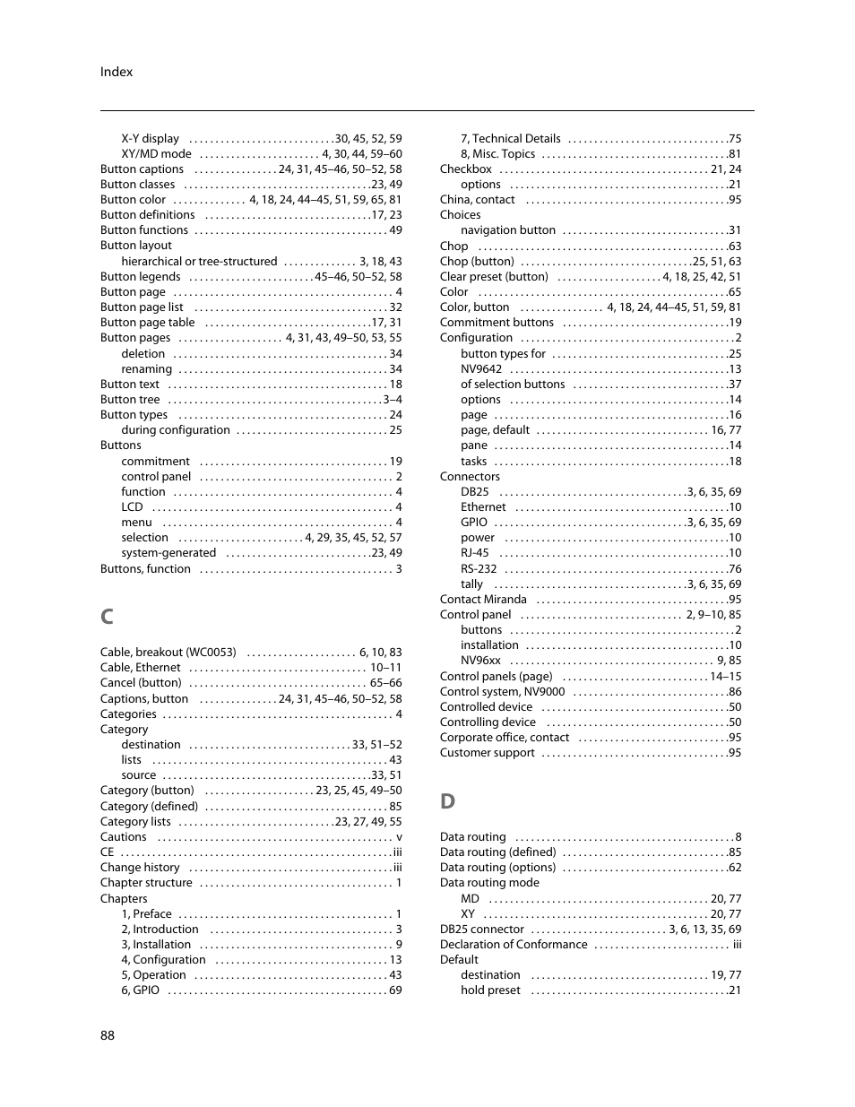 Grass Valley NV9642 v.1.2 User Manual | Page 98 / 106