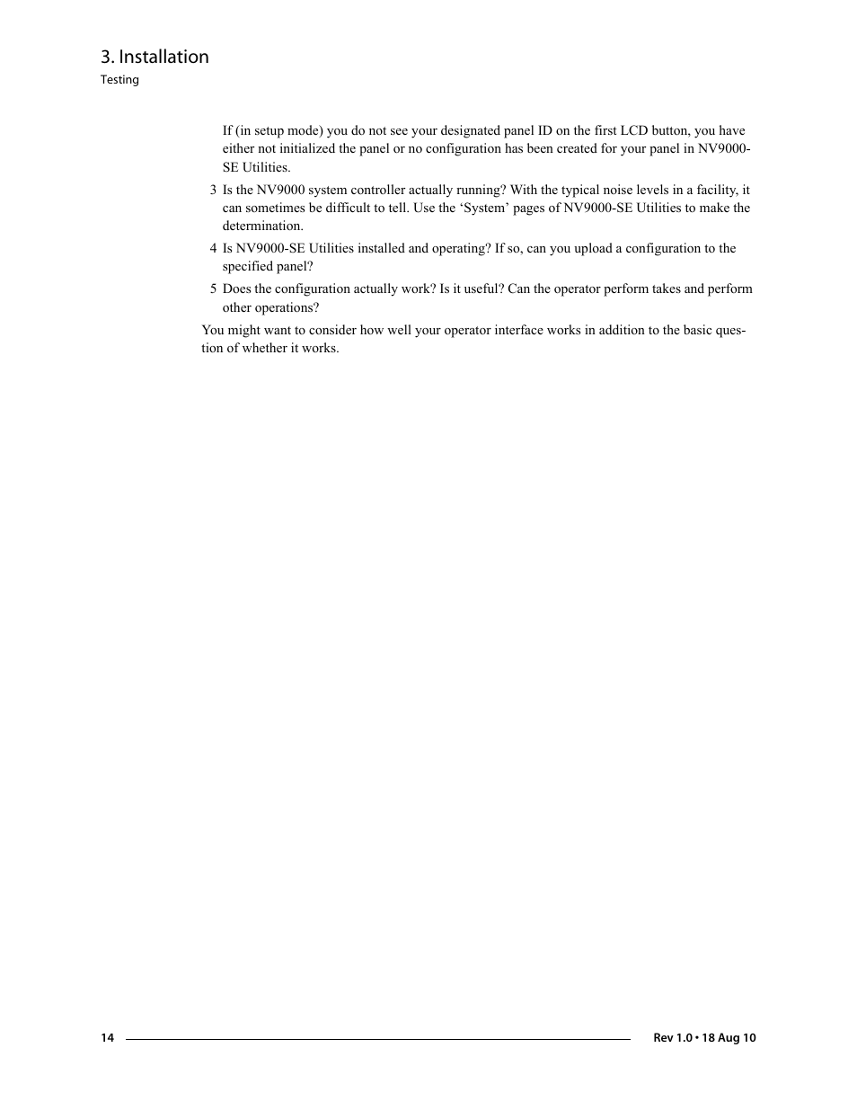 Installation | Grass Valley NV9608 v.1.0 User Manual | Page 24 / 84