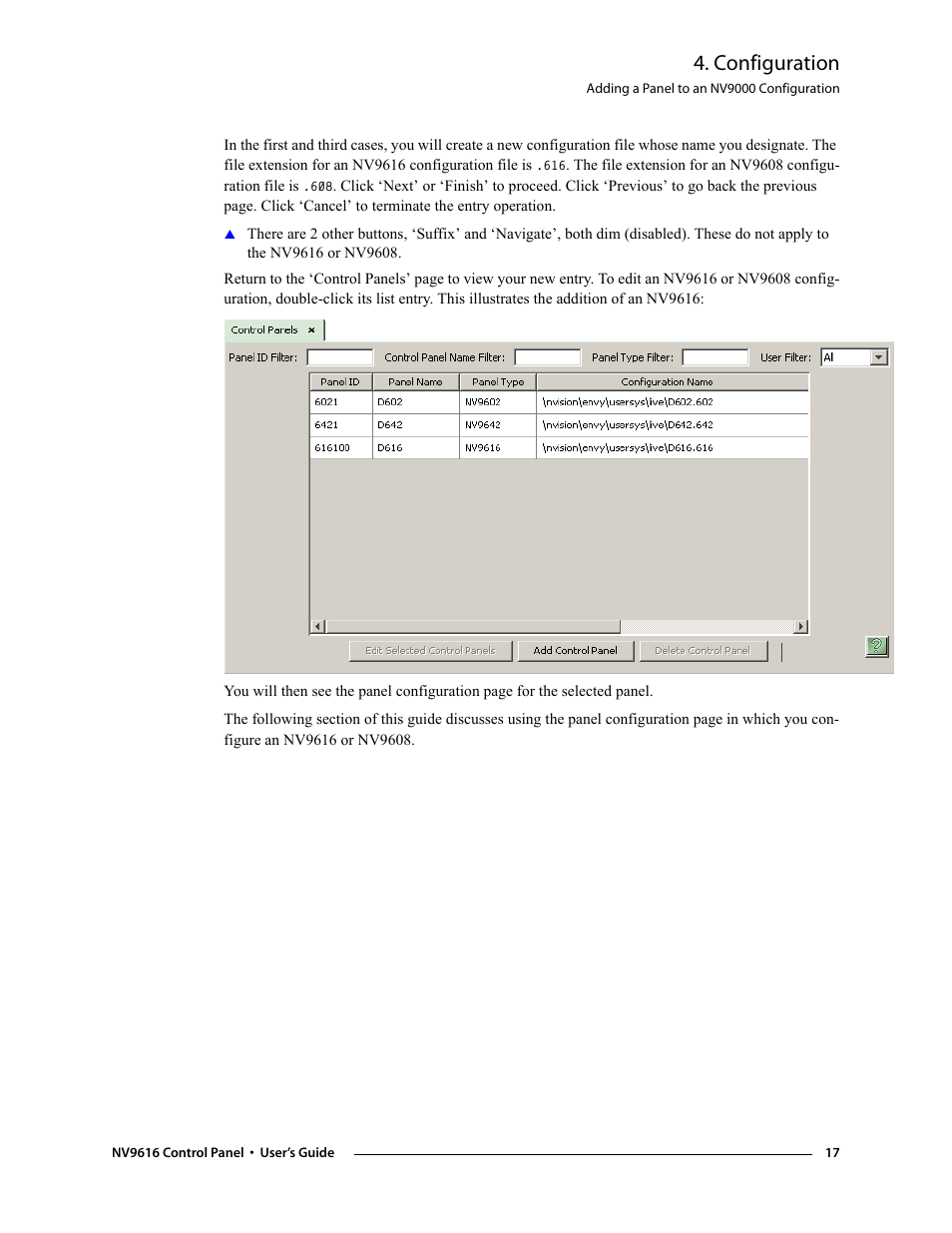 Configuration | Grass Valley NV9608 v.1.0 User Manual | Page 27 / 84