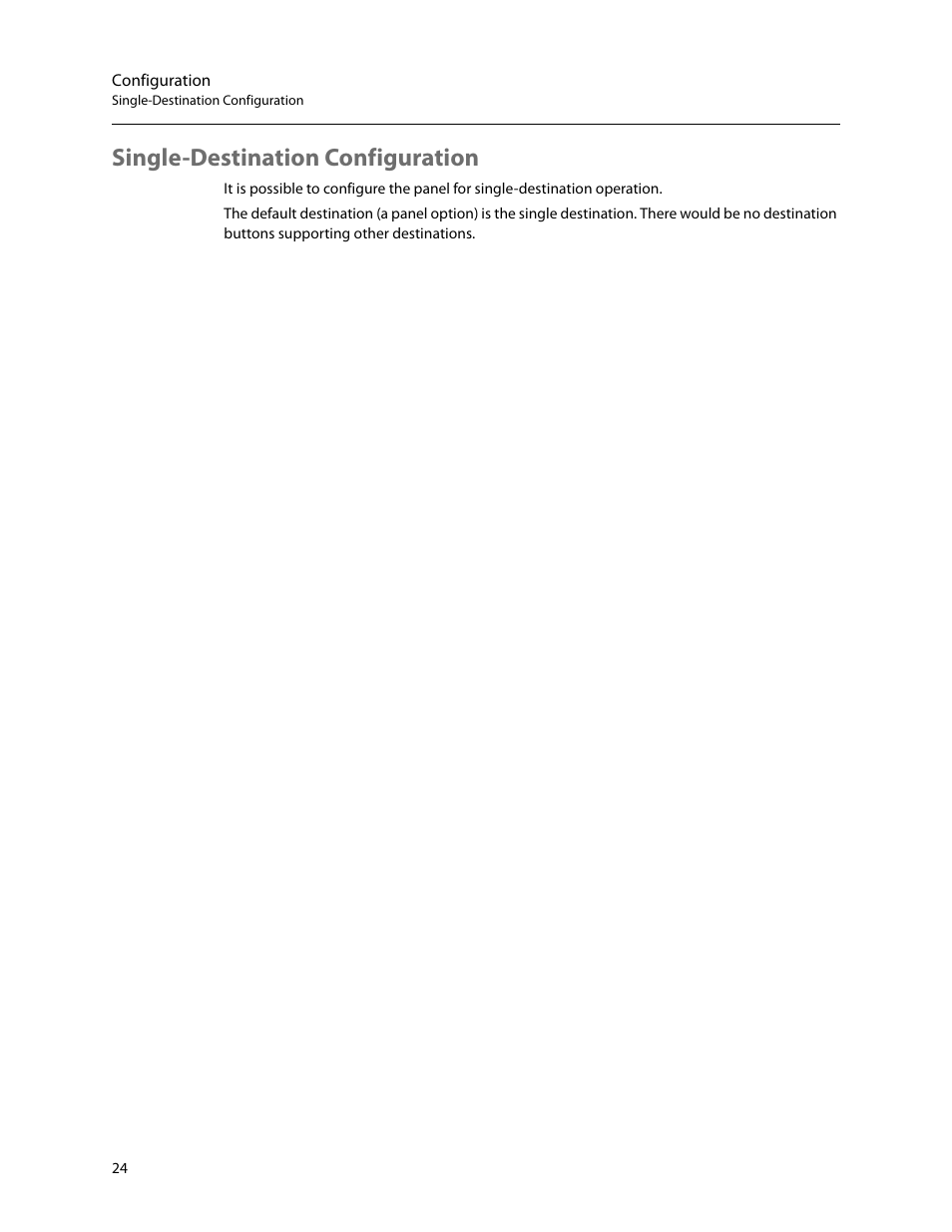 Single-destination configuration | Grass Valley NV9603A v.1.1 User Manual | Page 34 / 68