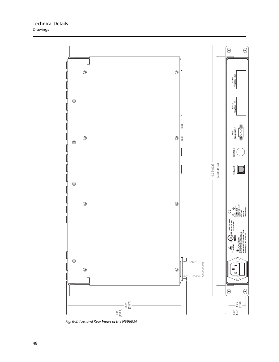 Technical details | Grass Valley NV9603A v.1.1 User Manual | Page 58 / 68