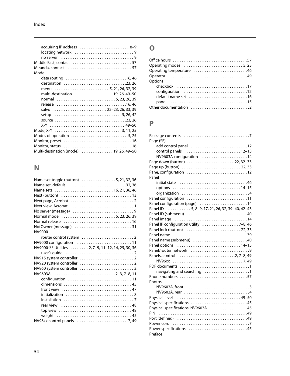 Grass Valley NV9603A v.1.1 User Manual | Page 64 / 68