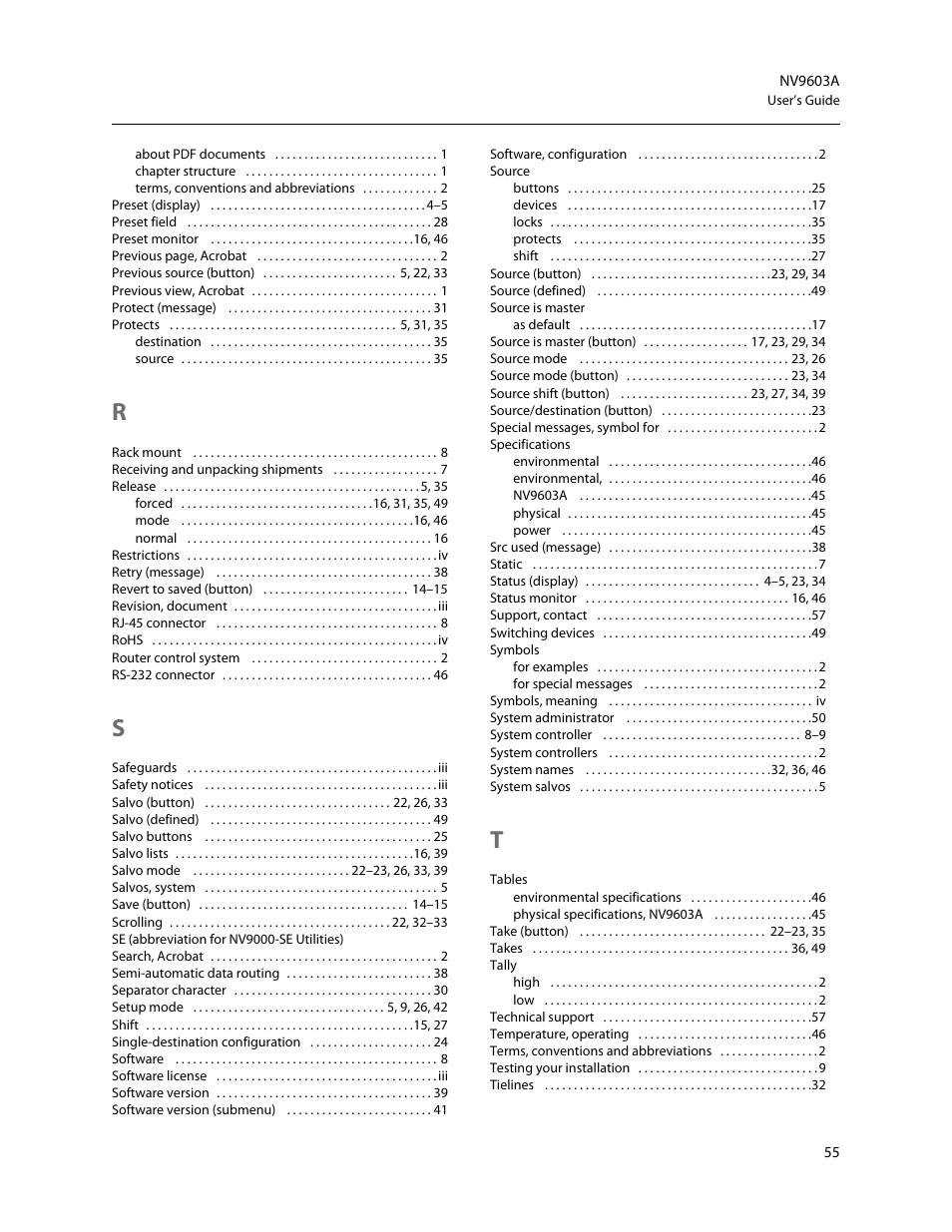 Grass Valley NV9603A v.1.1 User Manual | Page 65 / 68