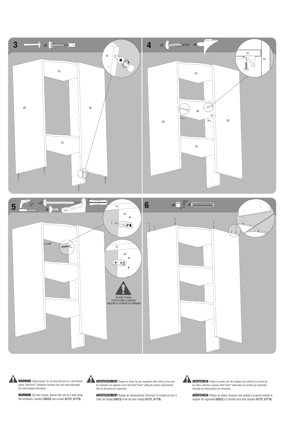 Closet Maid Stackable 3 Shelf Corner Organizer SRNR User Manual | Page 2 / 4