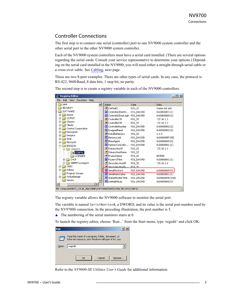 Controller connections, For detai, Nv9700 | Grass Valley NV9700 v.1.3 User Manual | Page 3 / 10
