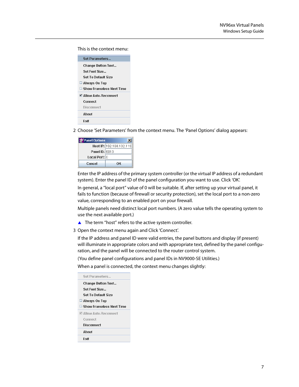 Grass Valley NV96xxV Windows v.1.7 User Manual | Page 11 / 22