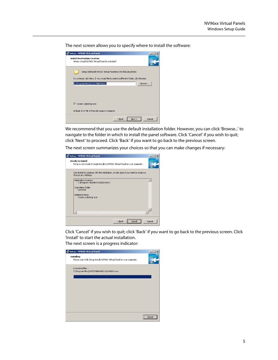 Grass Valley NV96xxV Windows v.1.7 User Manual | Page 9 / 22