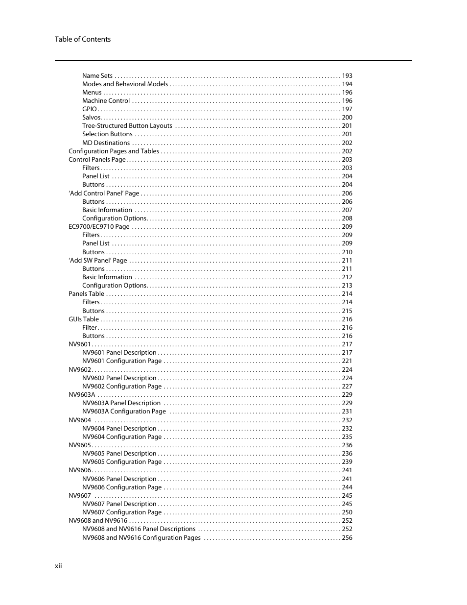 Grass Valley NV9000-SE v.5.0 User Manual | Page 12 / 540