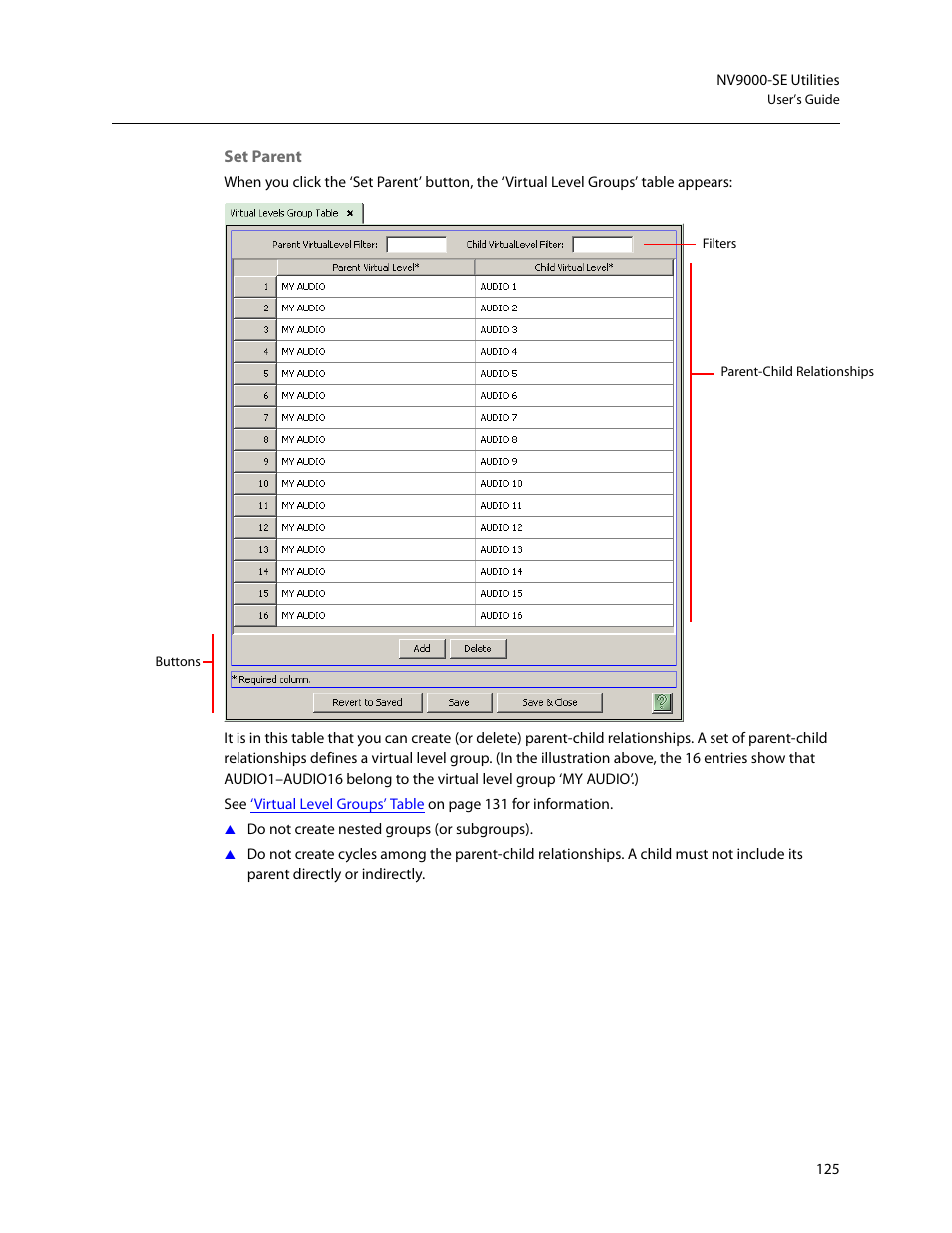 Grass Valley NV9000-SE v.5.0 User Manual | Page 143 / 540