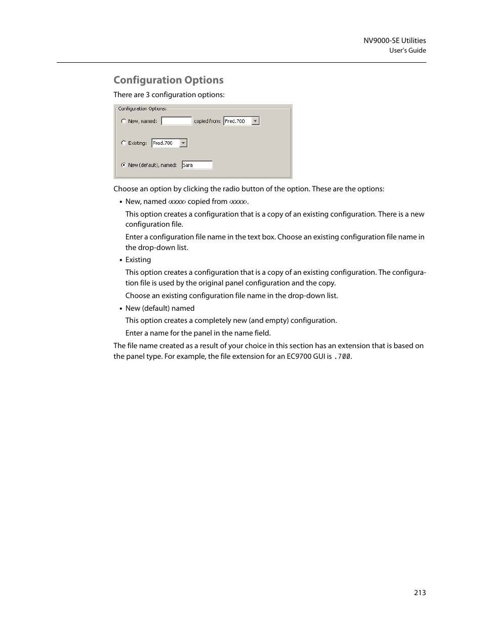 Configuration options | Grass Valley NV9000-SE v.5.0 User Manual | Page 231 / 540