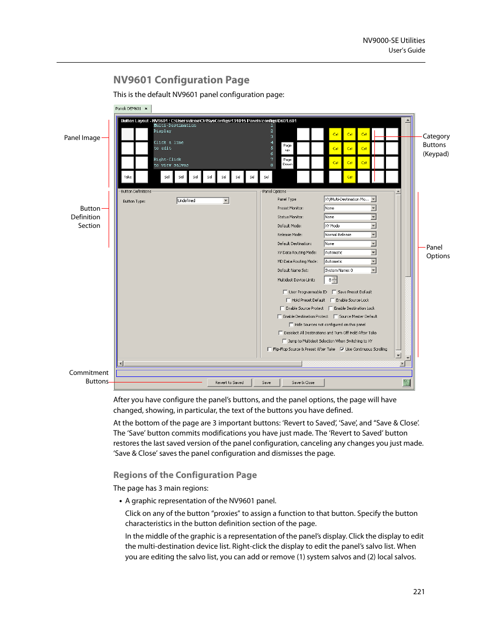 Nv9601 configuration page | Grass Valley NV9000-SE v.5.0 User Manual | Page 239 / 540