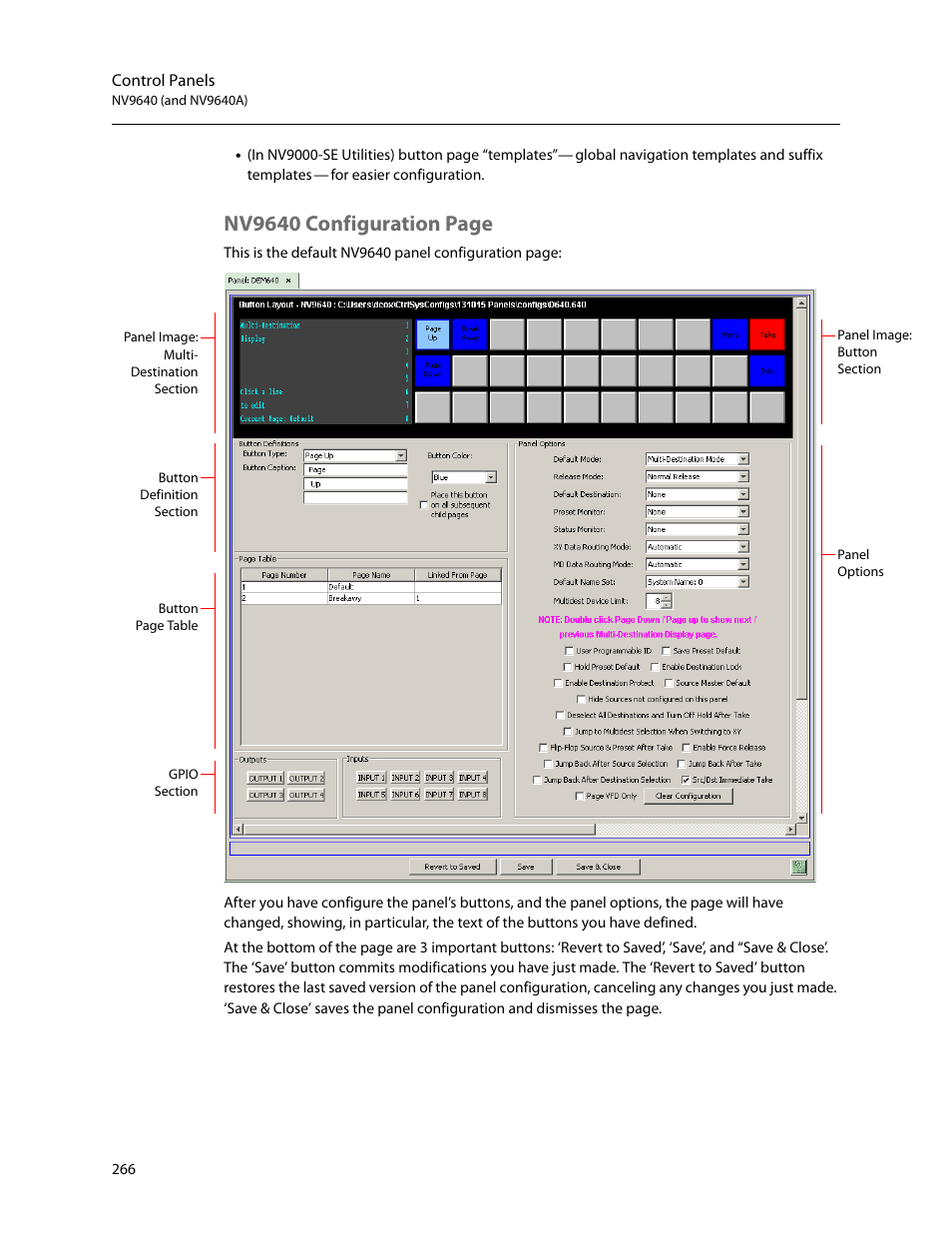 Nv9640 configuration page | Grass Valley NV9000-SE v.5.0 User Manual | Page 284 / 540