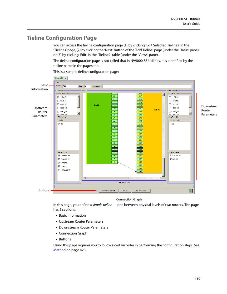 Tieline configuration page | Grass Valley NV9000-SE v.5.0 User Manual | Page 437 / 540