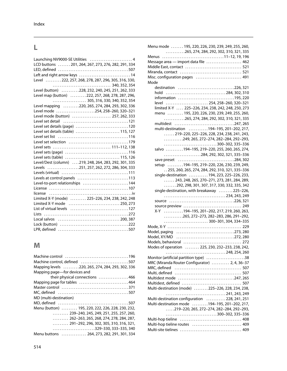 Grass Valley NV9000-SE v.5.0 User Manual | Page 532 / 540