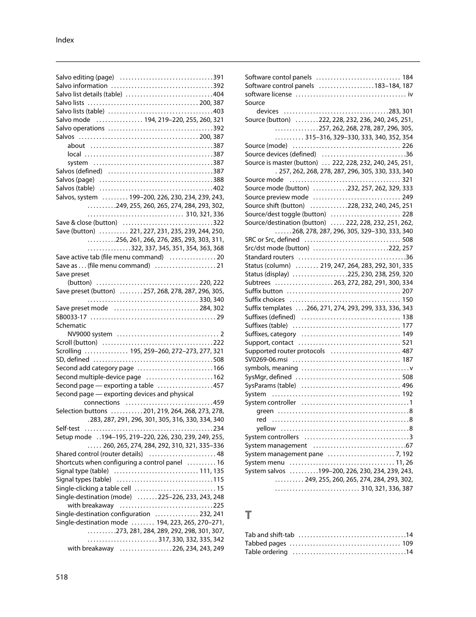 Grass Valley NV9000-SE v.5.0 User Manual | Page 536 / 540