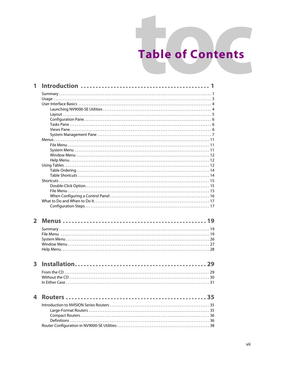 Grass Valley NV9000-SE v.5.0 User Manual | Page 7 / 540