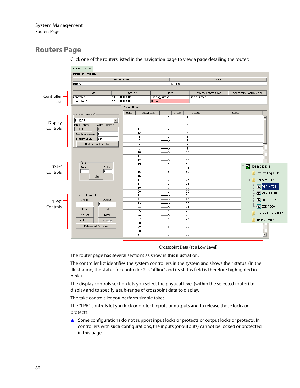 Routers page | Grass Valley NV9000-SE v.5.0 User Manual | Page 98 / 540