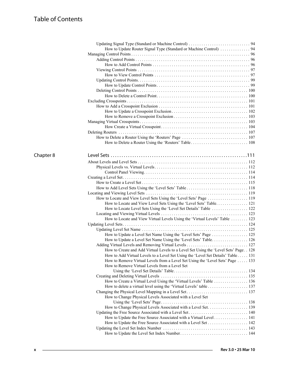 Grass Valley NV9000-SE v.3.0 User Manual | Page 10 / 590