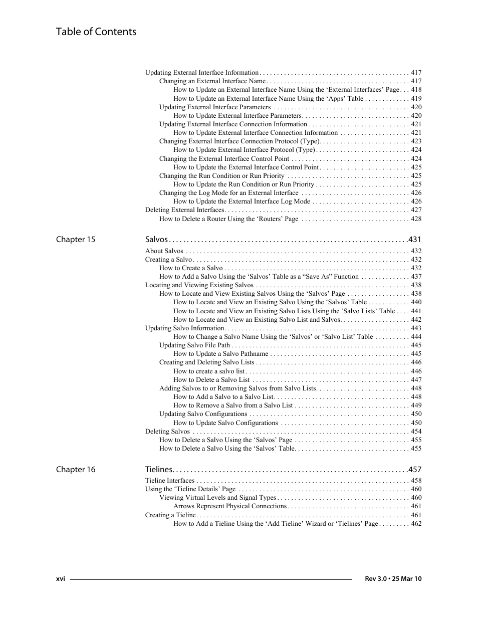 Grass Valley NV9000-SE v.3.0 User Manual | Page 16 / 590