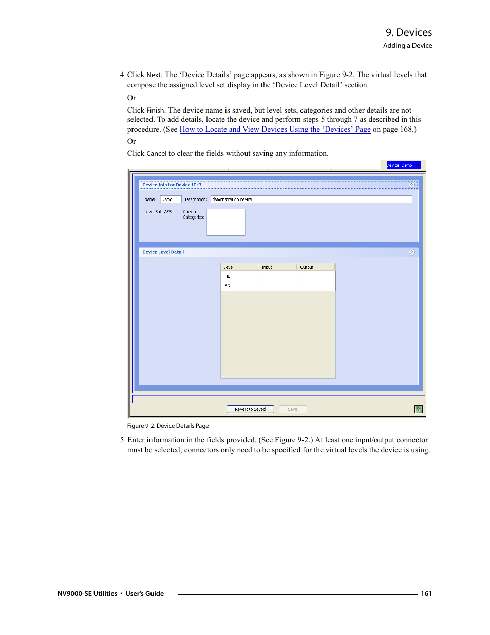 Devices | Grass Valley NV9000-SE v.3.0 User Manual | Page 181 / 590
