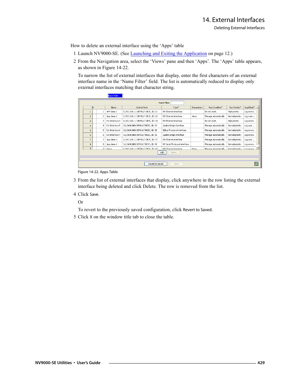 4 click save, External interfaces | Grass Valley NV9000-SE v.3.0 User Manual | Page 449 / 590