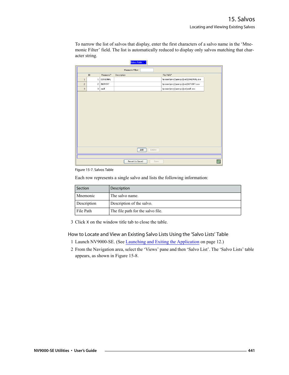 N in figure 15-7, Salvos | Grass Valley NV9000-SE v.3.0 User Manual | Page 461 / 590