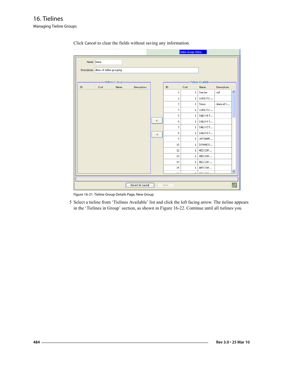 Figure 16-21, Tielines | Grass Valley NV9000-SE v.3.0 User Manual | Page 504 / 590