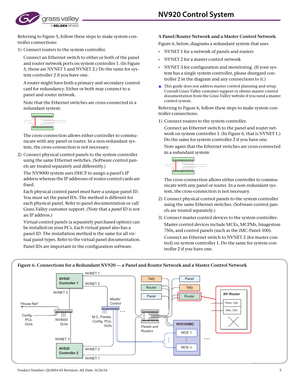 Nv920 control system | Grass Valley NV920 Nov 26 2014 User Manual | Page 5 / 11