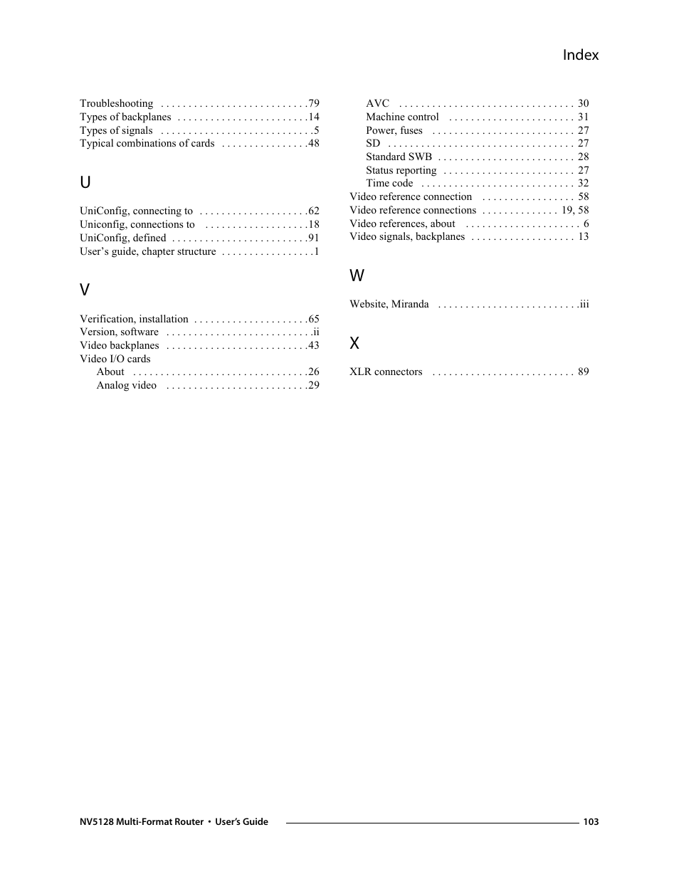 Grass Valley NV5128 v.2.5 User Manual | Page 113 / 114