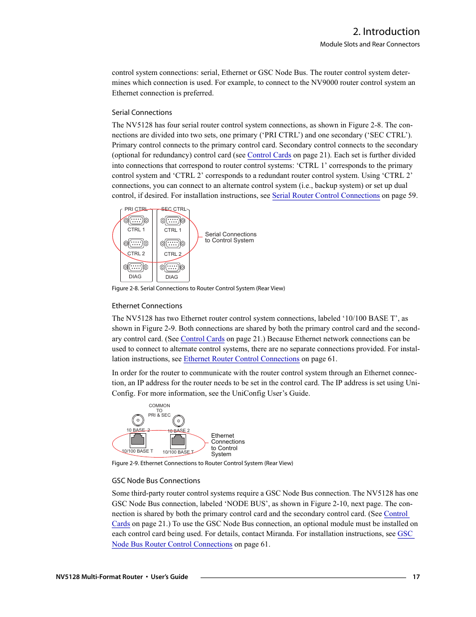 Introduction | Grass Valley NV5128 v.2.5 User Manual | Page 27 / 114