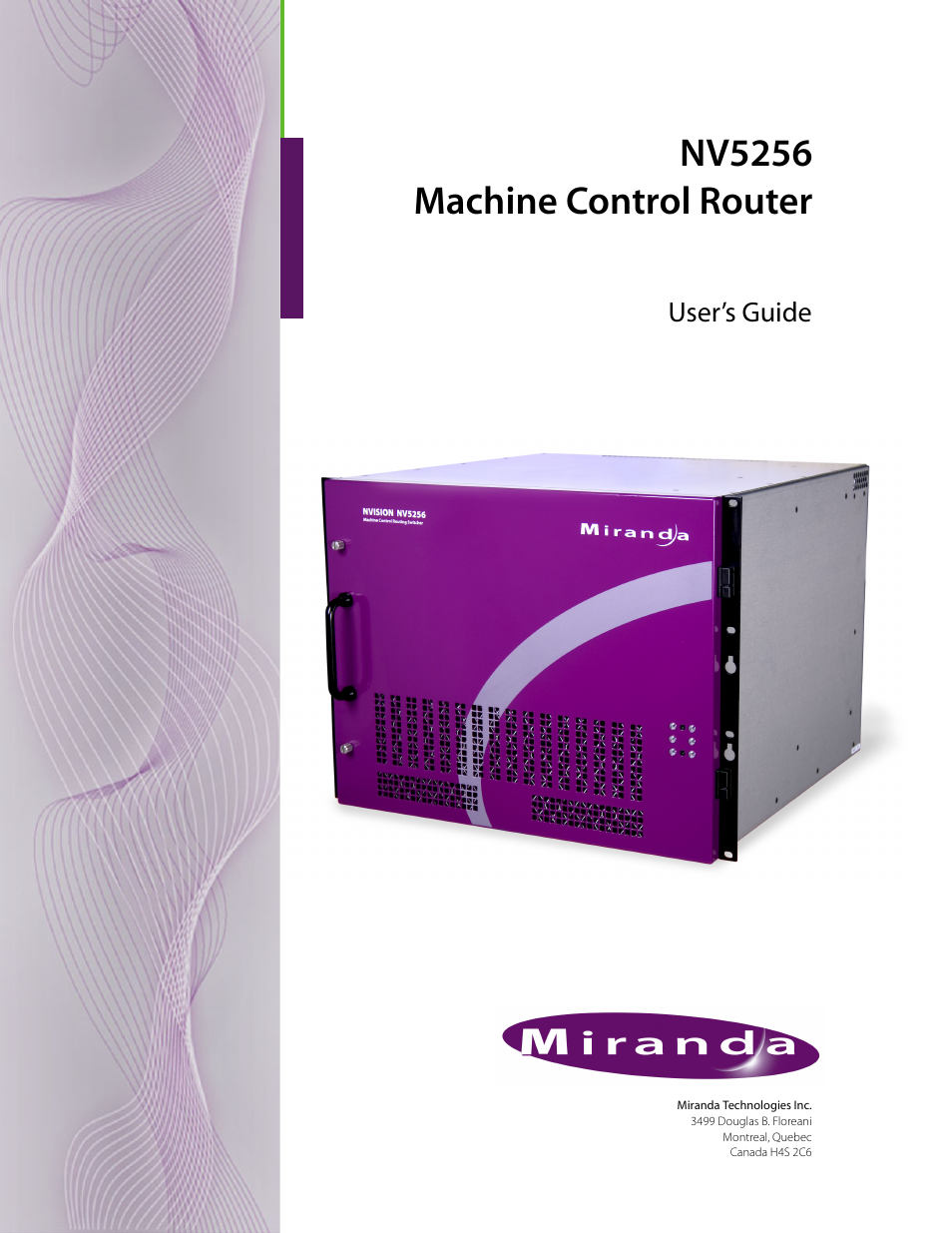 Grass Valley NV5256 v.1.8 User Manual | 56 pages