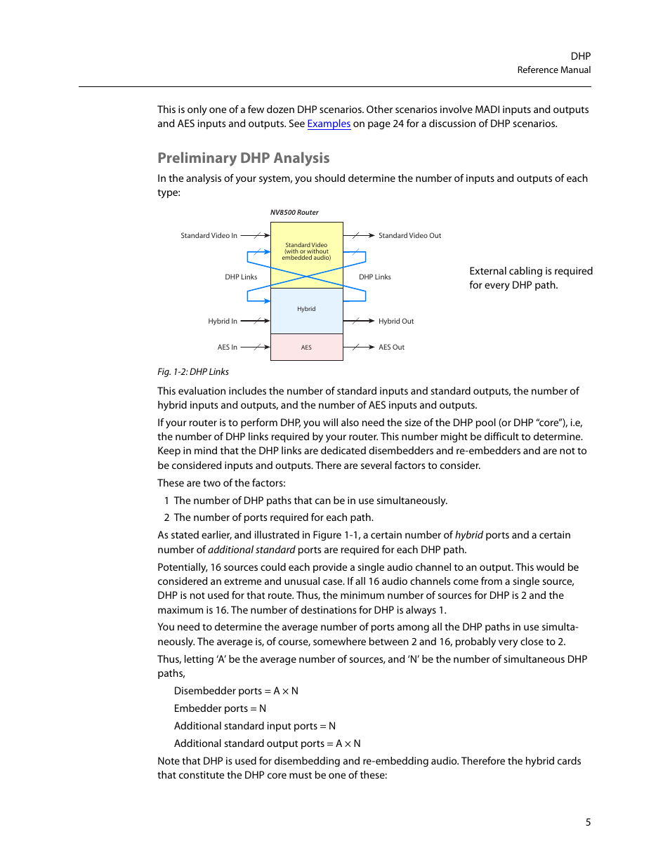 Preliminary dhp analysis | Grass Valley DHP v.1.1 User Manual | Page 13 / 66