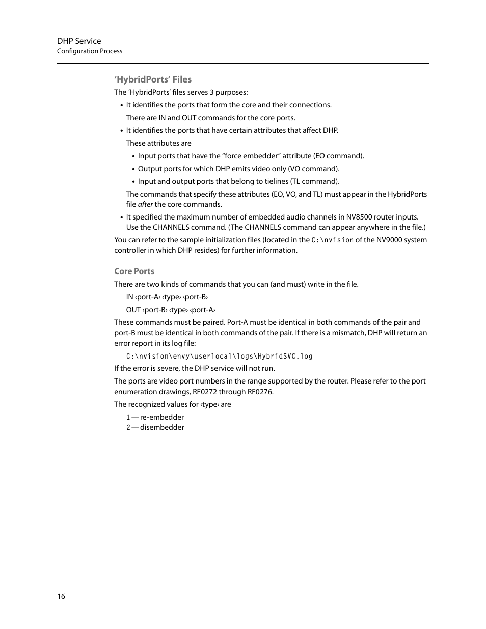 Hybridports’ files | Grass Valley DHP v.1.1 User Manual | Page 24 / 66