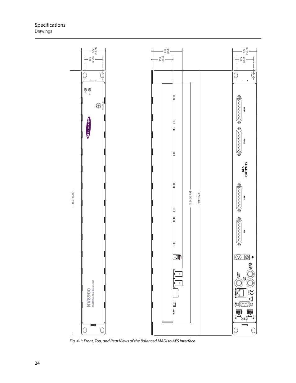 Specifications | Grass Valley NV8900 Series v.1.3 User Manual | Page 32 / 44