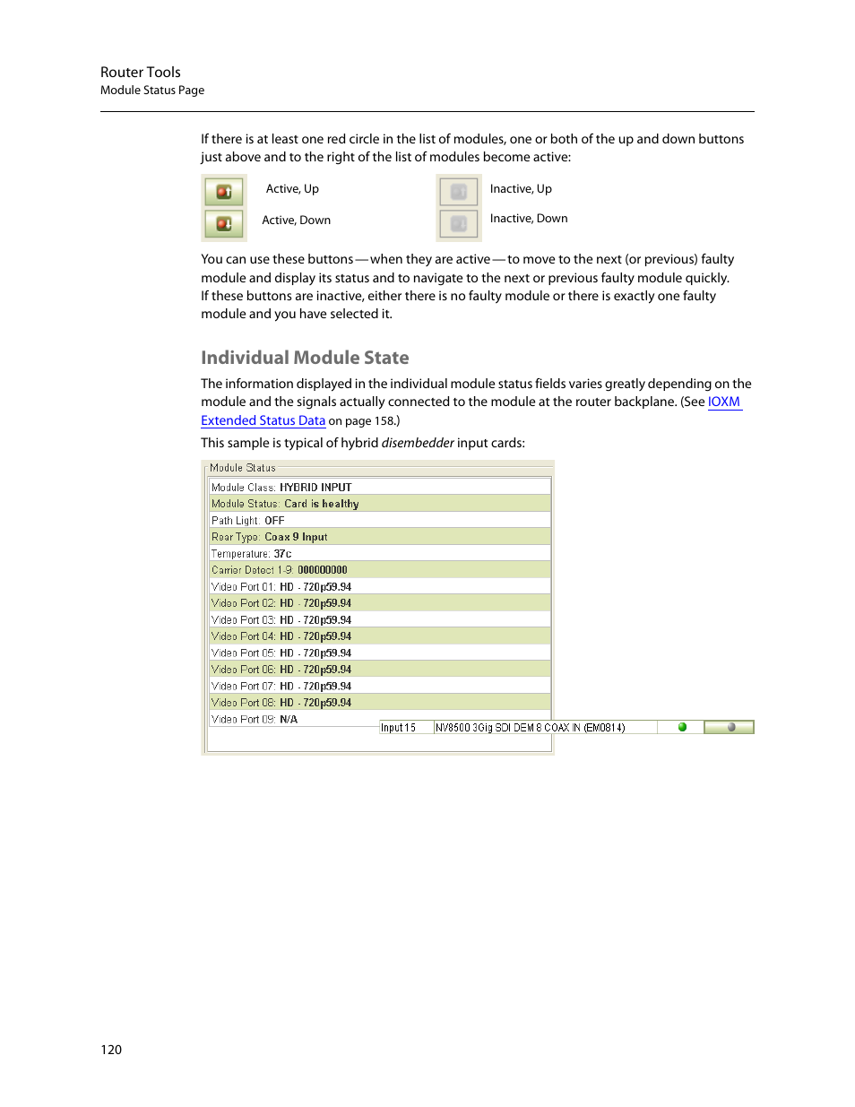 Individual module state | Grass Valley MRC v.1.2 User Manual | Page 130 / 186