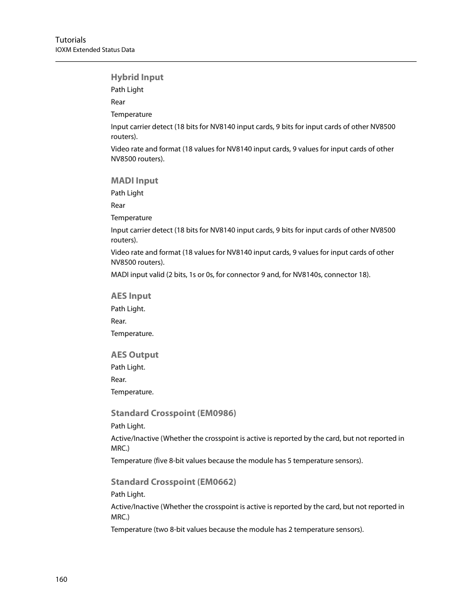 Grass Valley MRC v.1.2 User Manual | Page 170 / 186