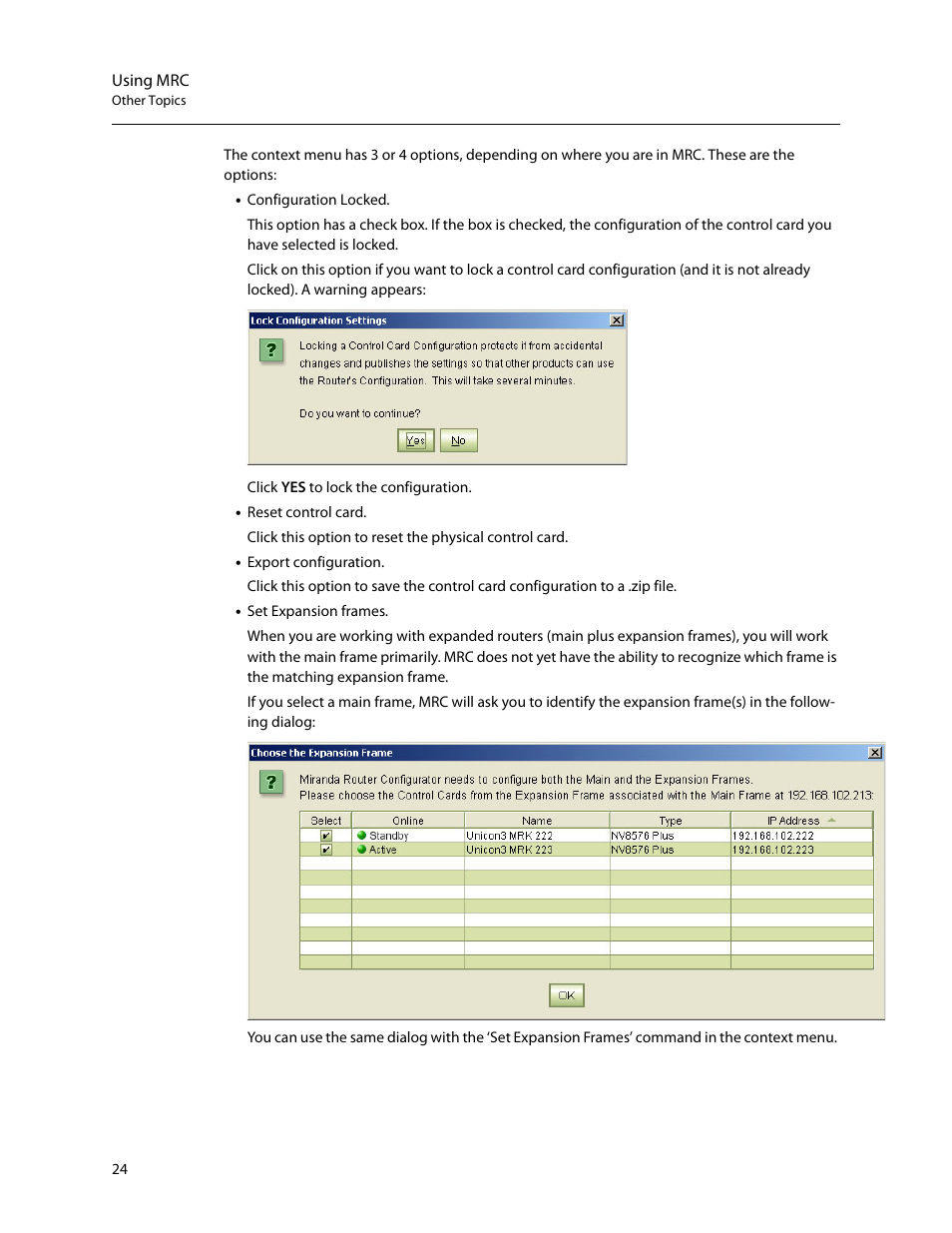 Grass Valley MRC v.1.2 User Manual | Page 34 / 186