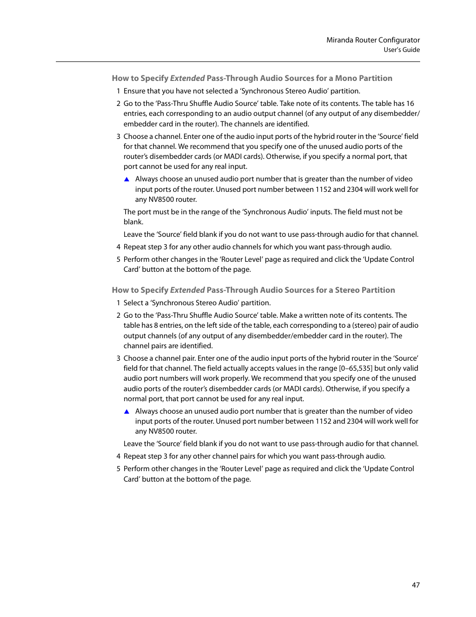 Grass Valley MRC v.1.2 User Manual | Page 57 / 186