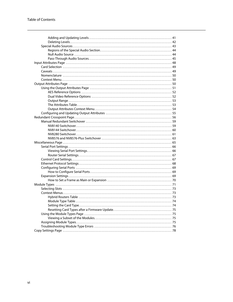 Grass Valley MRC v.1.2 User Manual | Page 6 / 186