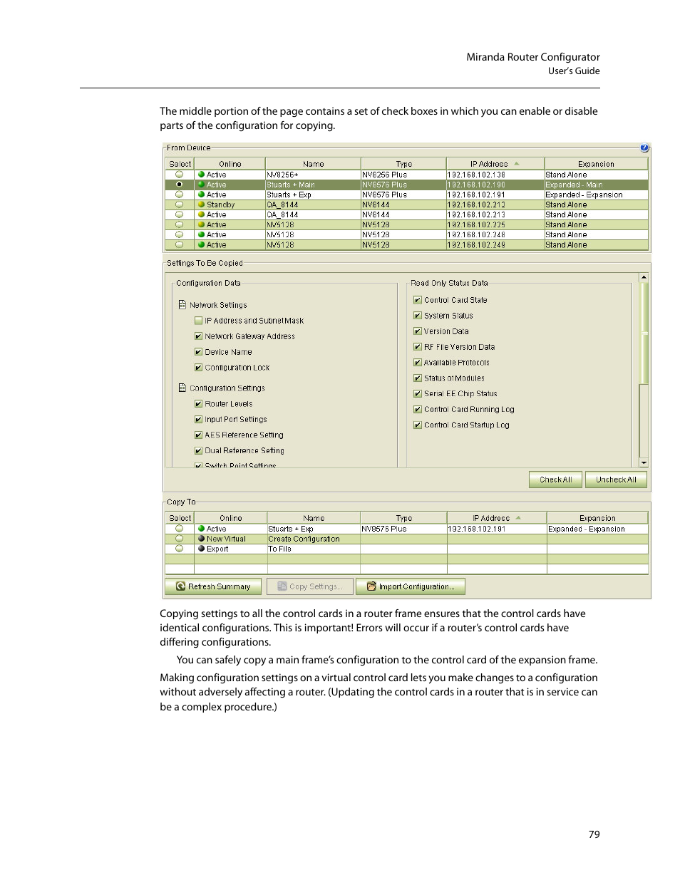 Grass Valley MRC v.1.2 User Manual | Page 89 / 186