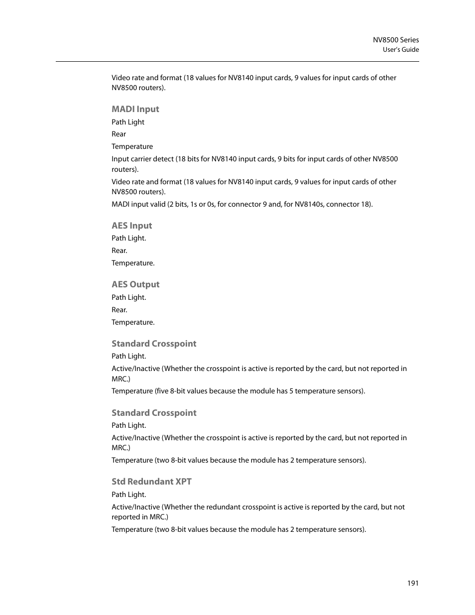 Grass Valley NV8500 Series v.3.5 User Manual | Page 207 / 246